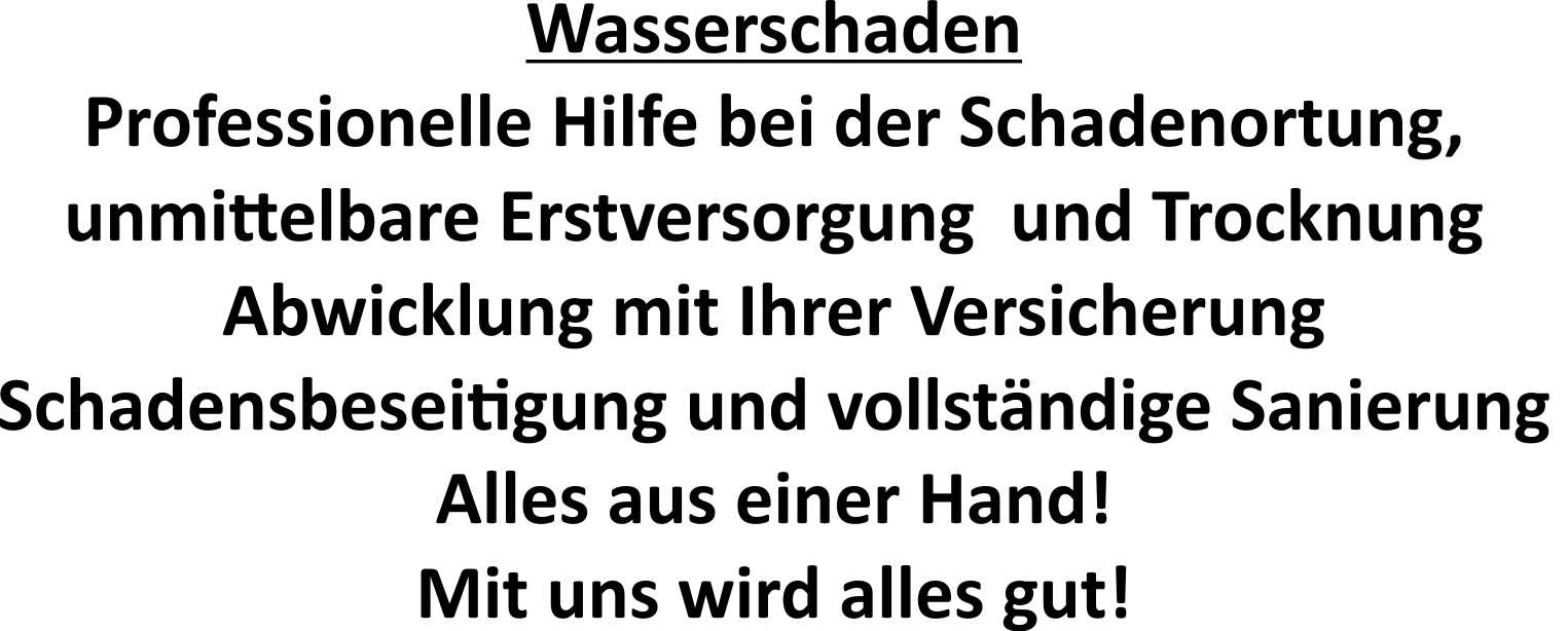 Text Wasserschaden
